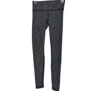 Lululemon Women's 4‎ Wunder Under Legging Diamond Jacquard Space Dye Black Slate